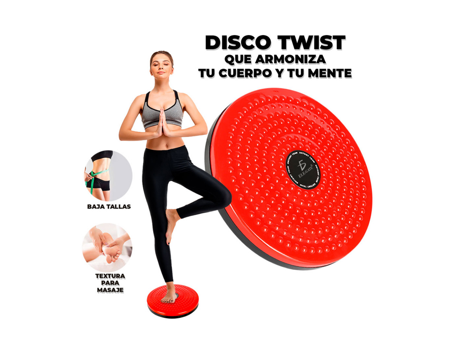 Disco Giratorio Reduce Cintura Abdomen Ejercicio Cardio